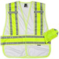 Ergodyne Ergodyne® GloWear® 8240HL Class 2 Two-Tone Expandable Vest, White, XL/2XL 21382